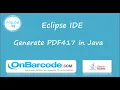 How to create print PDF-417 2d barcodes using OnBarcode Java PDF-417 Barcode Generator library