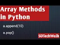 19 Array Methods in Python Array Methods