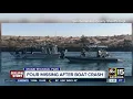 Four people missing after boat crash on Colorado River