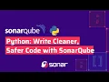 Write cleaner safer Python code with SonarQube