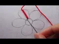 Download Lagu hand embroidery easy flower design,modern flower embroidery