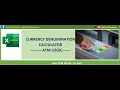 Currency Denomination Calculator ATM Disbursement Logic
