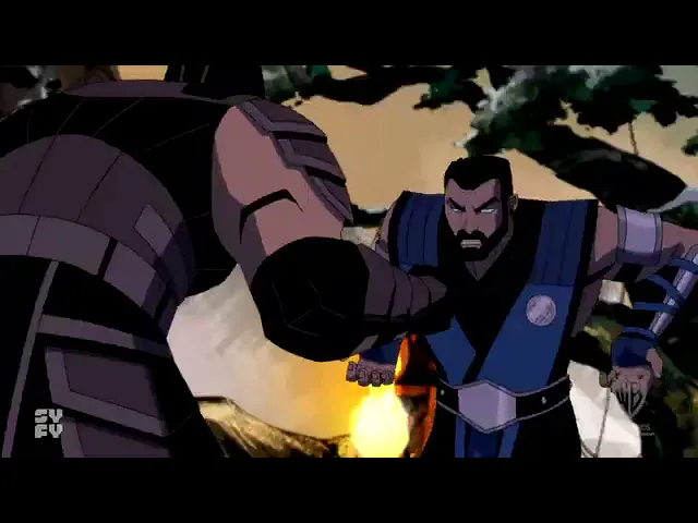 Mortal Kombat legends battle of the realms smoke vs sub zero training clip