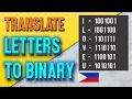 Translate Binary Code Into Letters Using 7 Bits Encoding