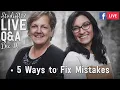 5 Ways to Fix Mistakes While Painting with Stencils Facebook Live Q A from 21