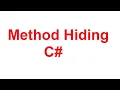 Method Hiding in C Method Hiding in CSharp with Examples