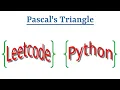 Leetcode Question 118 Pascal s Triangle in Python