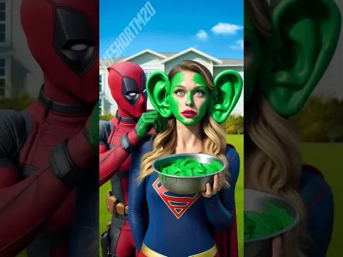 kya hua Supergirl Ke Sath uske Kan Ban Gaye hathi ke Jaise😱🤣🤣#marvel #spiderman #funny #comedy#short