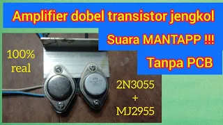 Download Membuat Ampli dobel transistor jengkol tanpa PCB MP3