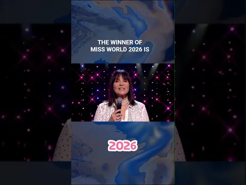 Miss World 2026 Crowning Moment #missworld #missuniverse