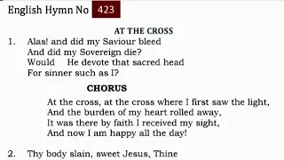 Download TPM English Song- 423 At the cross, at the cross where I first saw the light, And the burden MP3