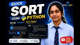Quick Sort in Python Easy Step-by-Step Tutorial for Beginners Code Explanation