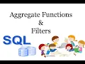 SQL Using Filters with Aggregate Function