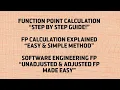 Function Point Calculation in Software Engineering FP Calculation Step by Step