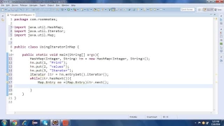 How to iterate hashmap using Iterator in Java