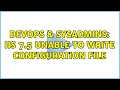 DevOps SysAdmins IIS 7 5 Unable to write configuration file 3 Solutions