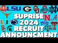TOP 2024 Recruit ANNOUNCEMENT Oklahoma SOONERS recruiting Texas Football Oregon Football