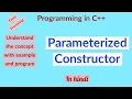 Parameterized Constructor Constructor Overloading