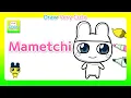 Drawing Coloring Mametchi Mascot how to draw a cute Tamagotchi character DVF