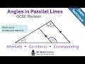 Angles in Parallel Lines Mr Mathematics