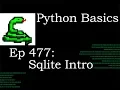 Python Basics Sqlite Intro