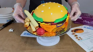 Hamburger Character Cake