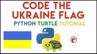 Python Turtle - Code the Ukraine Flag Tutorial