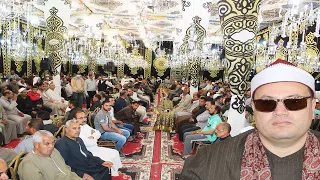 ليالى التاريخ للنجم اللامع الكبيرالشيخ محمود صابر تلاوة خيالية من سورة النجم والقمر عزبة الحكيم 2021 