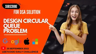 622 Design Circular Queue DSA Leetcode Daily Challenge Code in description