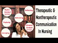 Therapeutic vs NonTherapeutic Communication