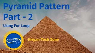 Java For Loop Pyramid Pattern Part-2