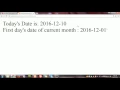 How to get first and last date of current month in PHP