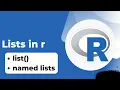 Lists in R Creating an empty non-empty lists named and unnamed lists in R