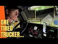 TIRED TRUCKER DELIVERING TO WALMART DISTRIBUTION CENTER TOBYHANNA PA WERNER TRUCKING OTR LIFE