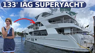 $13,500,000 2016 133′ IAG “SERENITY” SuperYacht Walkthrough & Specs / Luxury Charter Yacht Tour