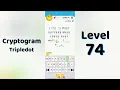 Cryptogram Tripledo Level 74 Solutions Logic Puzzle Game Mini Boss