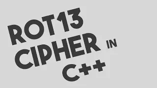 ROT13 Encryption and Decryption in C
