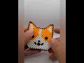 dog beaded keychain