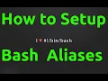 How to Setup Bash Aliases