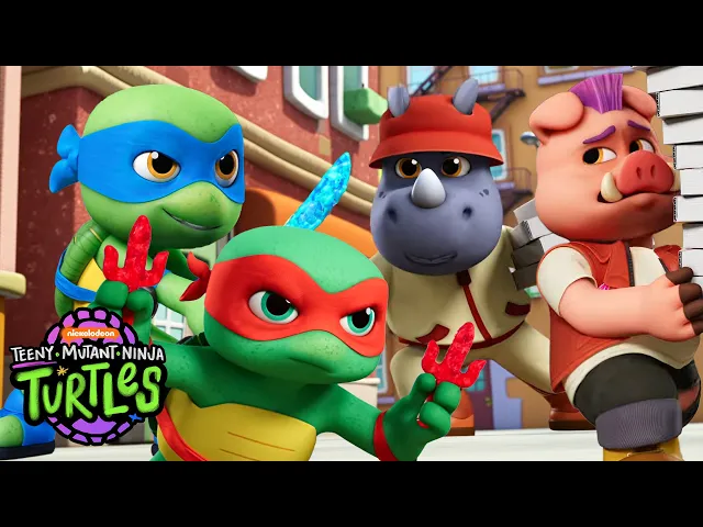 TEENY MUTANT NINJA TURTLES | Episode 2: Grand Theft Pizza ft. Bebop & Rocksteady   | Full Episode