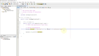 Java Tutorial 10 - String Data Type