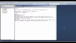SQL ROUND function - how to use SQL ROUND function