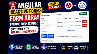 Angular Reactive FormArray Tutorial Create Dynamic Forms Real-Time Example
