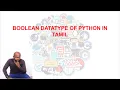 Boolean Datatypes in Python - Python Tutorial in Tamil