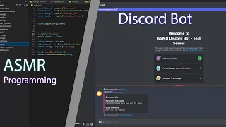 ASMR Programming Making a discord bot No talking Javascript