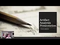 MAE 670 Week 4 Artifact Analysis Presentation