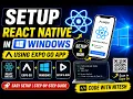 How to Setup React Native in Windows 2026 Expo Go Installation Run Hindi codeWithNitesh