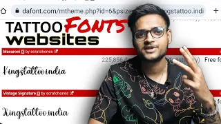 TOP 3 TATTOO FONT WEBSITES