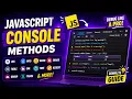 Master JavaScript Console Methods in One log dir table time group IT Wala