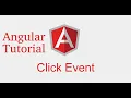 Angular 9 tutorial click event call function